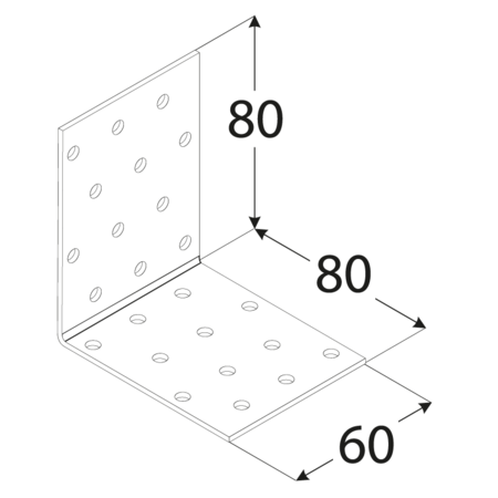 Kątownik montażowy Domax KM8