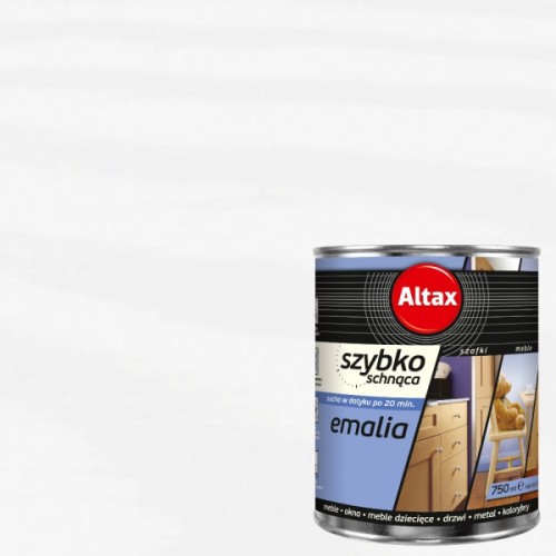 Emalia szybkoschnąca Altax, 0.75 l, Biały półmat