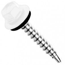 Wkręt farmer do drewna  4,8 x35 - RAL 9002 biały