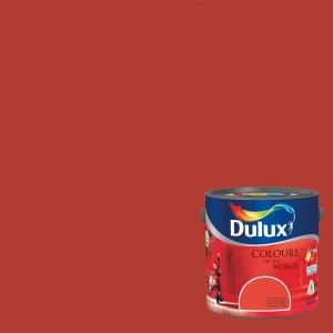 DULUX Kolory Świata Szkarłatna Róża 5 L - Farba do ścian i sufitów                                                       