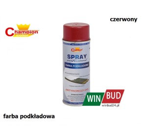 Champion color spray 400ml - farba podkładowa czerwony